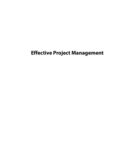 Effective Project Management Textbook