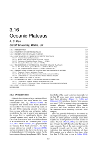 Oceanic Plateaus: Formation, Geochemistry, and Impact