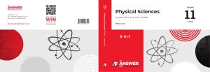 Grade 11 Physical Sciences Textbook & Study Guide