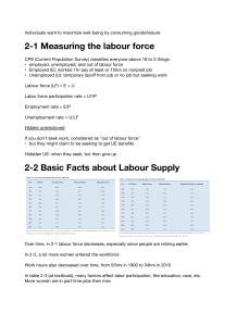 Labor Economics: Supply, Preferences, and Policy