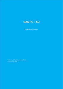 UAS PD T&D Programme Proposal