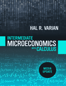 Intermediate Microeconomics with Calculus Textbook