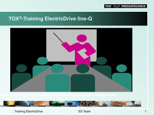 TOX® ElectricDrive Training: System Overview & Operation