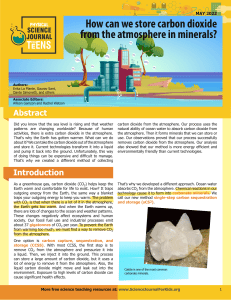 Carbon Capture via Mineralization