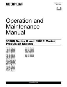 3500B & 3500C Marine Engine Operation & Maintenance Manual