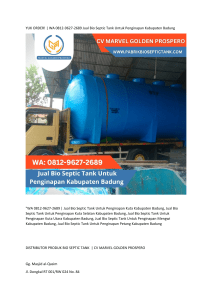 1.YUK ORDER!  WA 0812-9627-2689 Jual Bio Septic Tank Untuk Penginapan Kabupaten Badung 