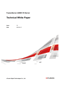 FusionServer 2288H V5 Technical White Paper