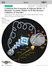 Asteroid Mining: Continuous-Flow Metal Extraction Review