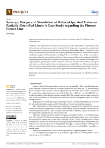 Battery Train Design on Partially Electrified Lines