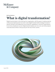 Digital Transformation: Definition, Strategy, and AI Role