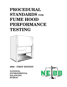 Fume Hood Performance Testing Standards