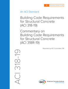 ACI 318-19 Structural Concrete Building Code & Commentary