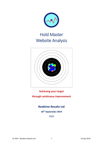 Hold Master Website Analysis: Shooting Session Tracking