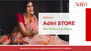 Aditri Store: Silver Necklaces for Women