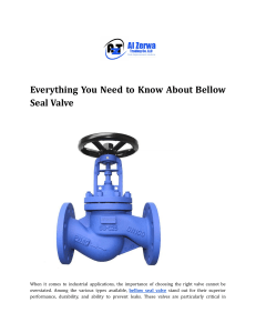 Everything You Need to Know About Bellow Seal Valve