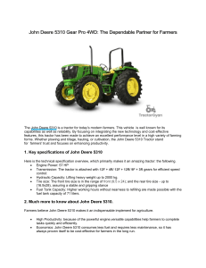 Conquer Your Farm with John Deere 5310 Gear Pro 4WD Tractor – Full Review On TractorGyan