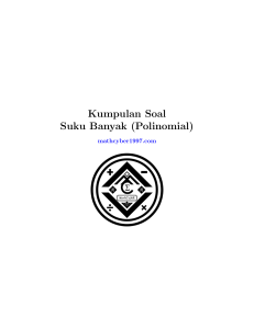 Soal Suku Banyak (Polinomial) SMA