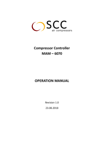 Compressor Controller MAM-6070 Operation Manual