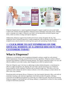 FitSpresso DOES IT WORK HONEST REVIEW FOR THE PEOPLE