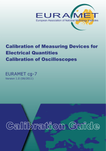 Oscilloscope Calibration Guide: EURAMET cg-7