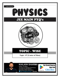 7. Center of Mass-1