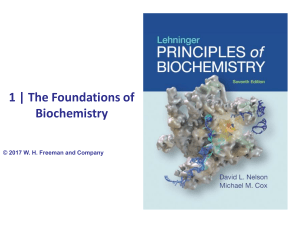 Foundations of Biochemistry: Chapter 1