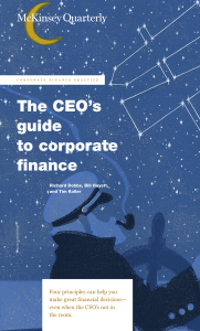 CEO Guide to Corp Fin McQ 2010