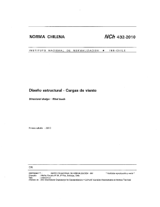 NCh 432-2010: Structural Design - Wind Loads