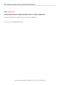 Ship Resistance: Computational & Experimental Analysis