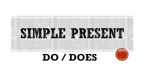 Simple Present Tense Worksheet: Do/Does Practice