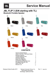 JBL FLIP 3 Service Manual