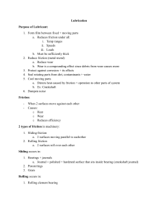 Lubrication Principles: Friction, Lubricants, and Methods