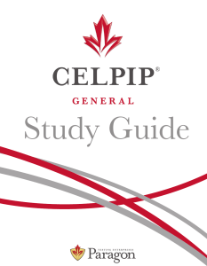 CELPIP General Study Guide