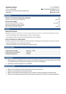 Badavath Naveen Resume: ECE, Projects, Skills