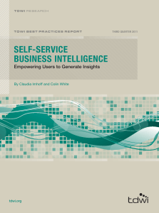 TDWI Best Practices Report Self-Service BI Q311[1]