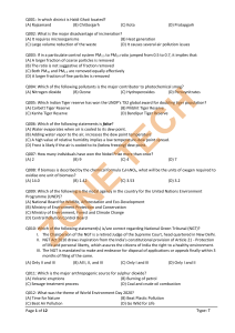 RSPCB-JSO Paper Answer Key Code JSO T263