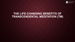 Transcendental Meditation Benefits: A Guide to TM