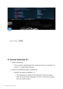 ICT Course Notes: Python Operators, Loops, and Lists