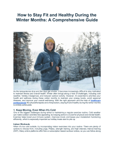 Winter Fitness & Health Guide