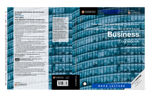 Cambridge AS & A Level Business Coursebook