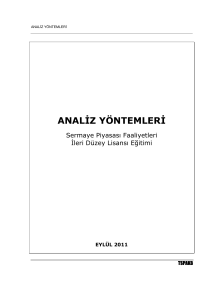 Analiz Yöntemleri Eğitim Materyali