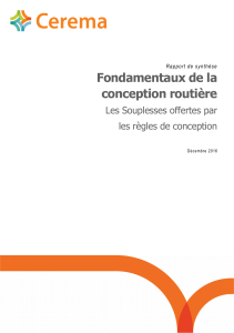 Conception routière : souplesses des règles