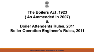 Boilers Act & Rules Presentation