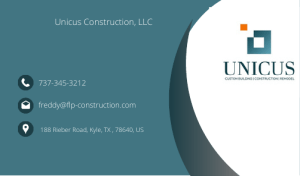 Unicus Construction Business Card