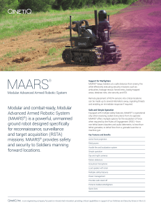 MAARS Robotic System: Features & Specs