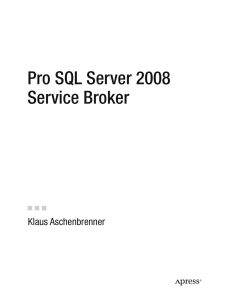 APress Pro SQL Server 2008 Service Broker