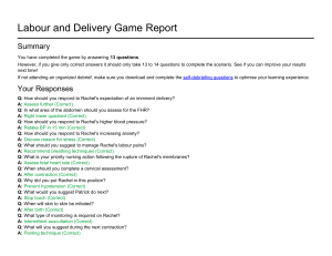 Labour and Delivery Game Report