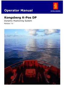 Kongsberg K-Pos DP Operator Manual