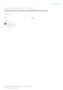 Fundamentals Strategic Management 2nd edition 2018 (1)
