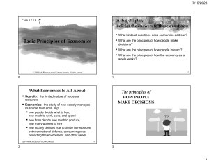 Chapter 01 Basic Principles of Economics